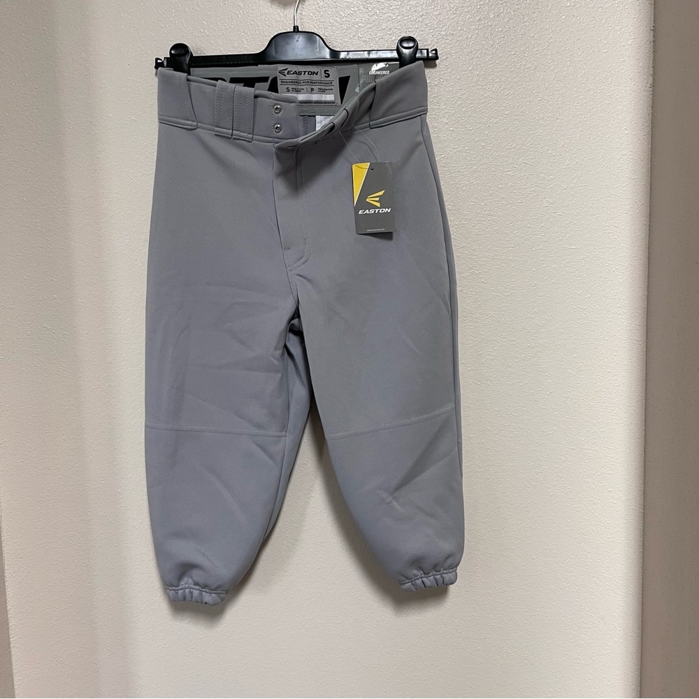 Easton Baseball Pants S 29”-30” Adult Pro Knicker Grey NWT